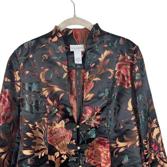Soft Surroundings Moon Dynasty Asian Inspired Chinoiserie Jacket - Picture 4 of 16